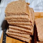 stack of sliced sourdough rye bread