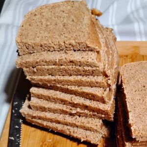 stack of sliced sourdough rye bread